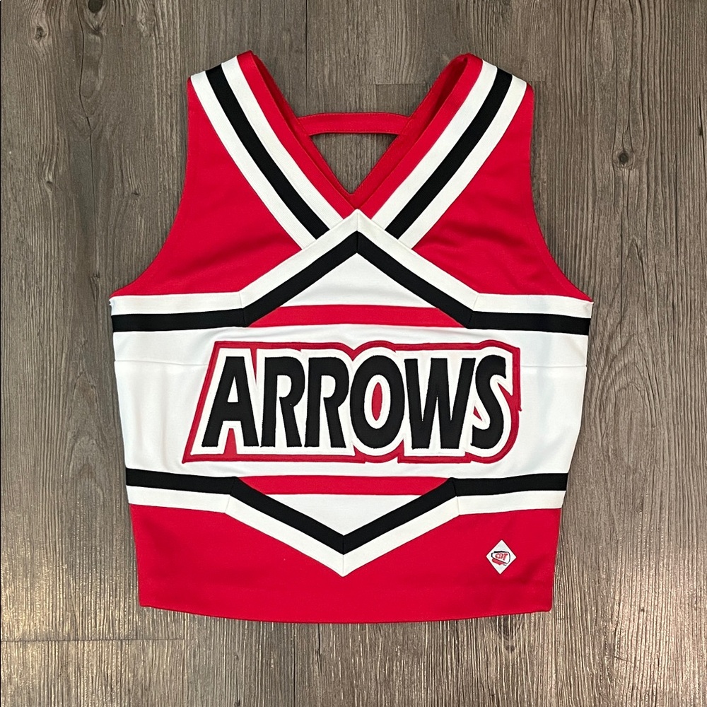 Arrow Kids Cheerleader Costume Top - Red and White